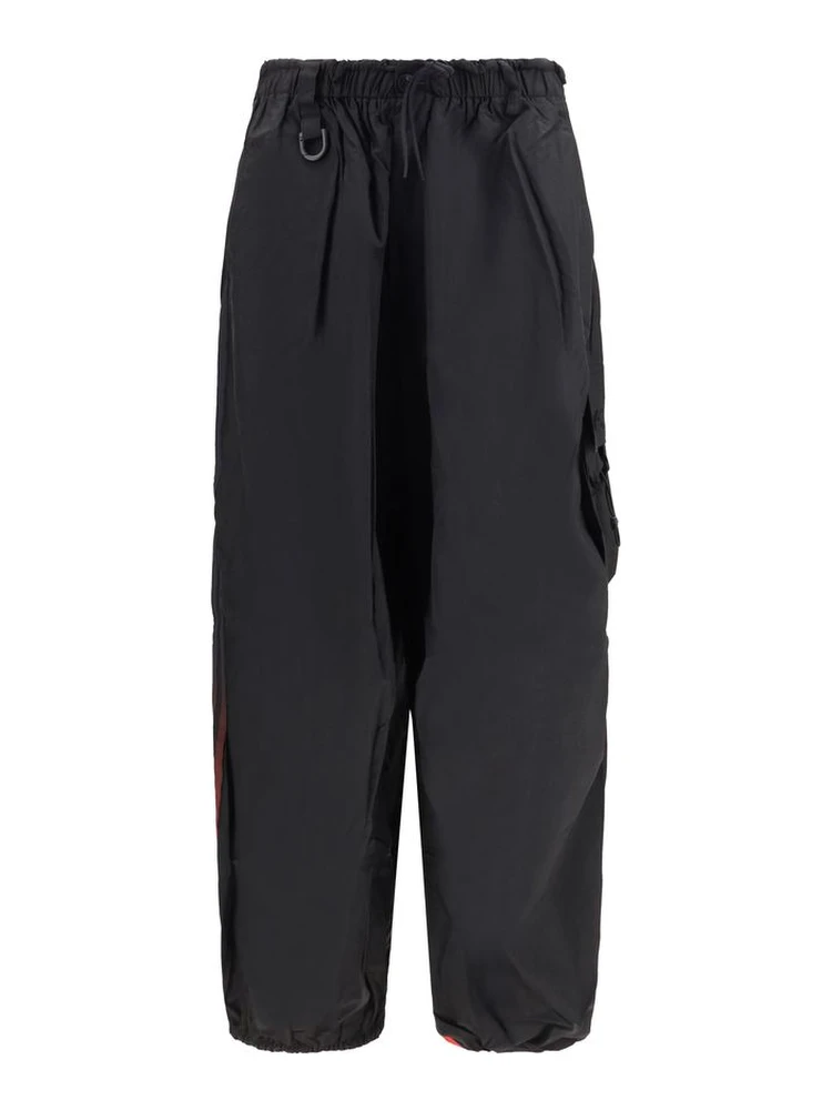 Black Polyamide Cargo Pants