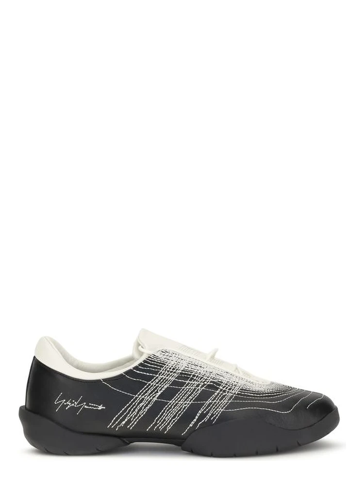 Black Rubber Athletic Sneakers