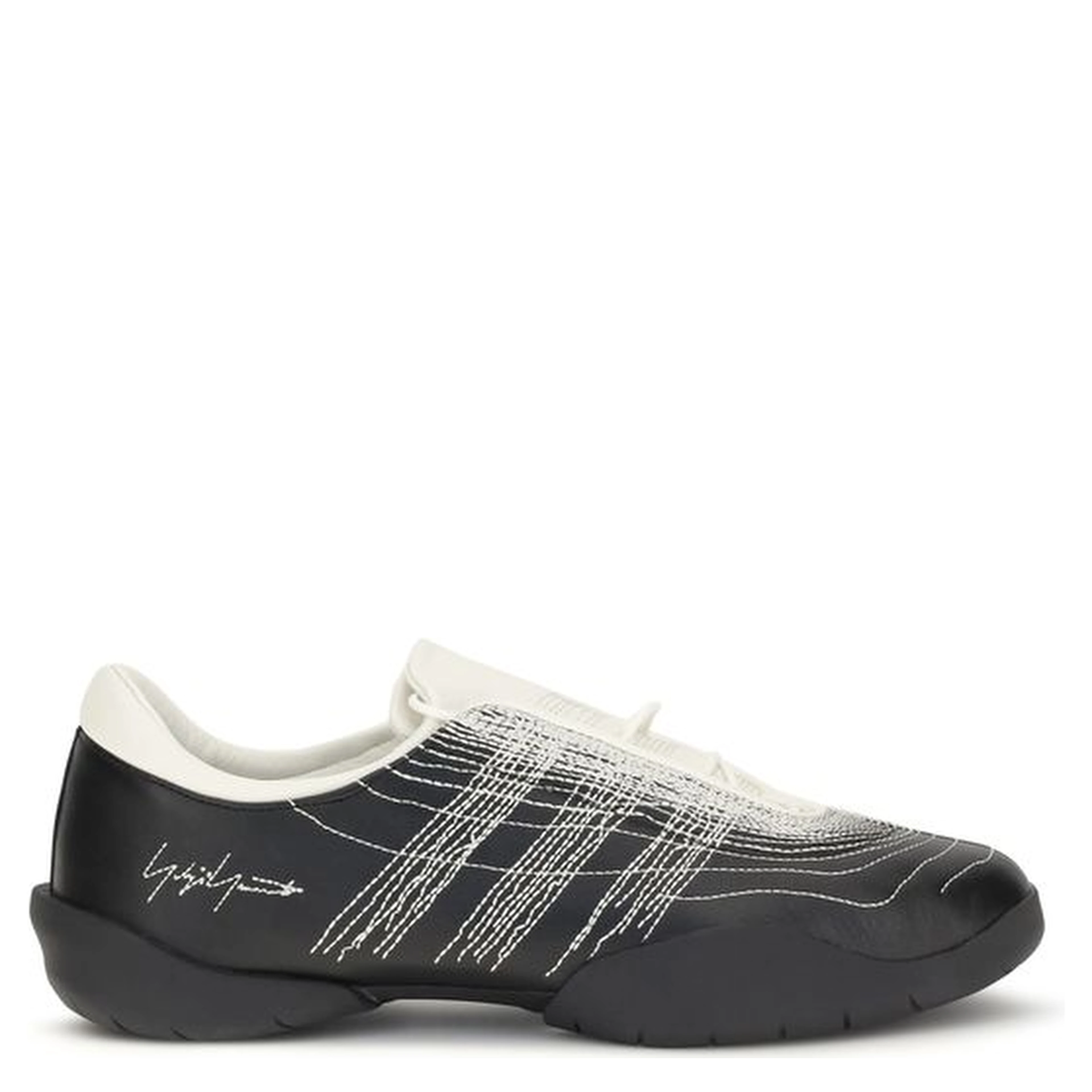 Black Rubber Athletic Sneakers
