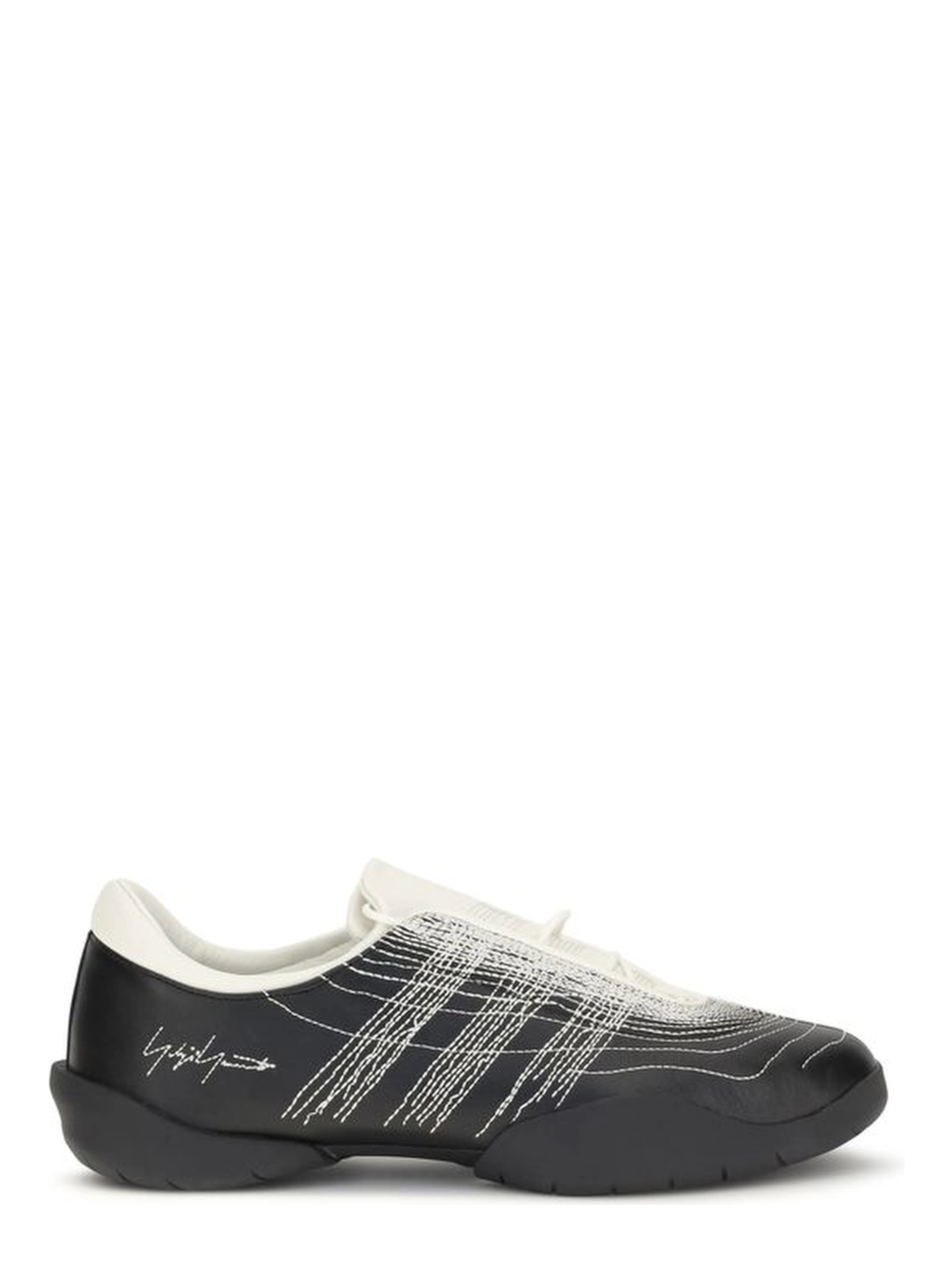 Black Rubber Athletic Sneakers