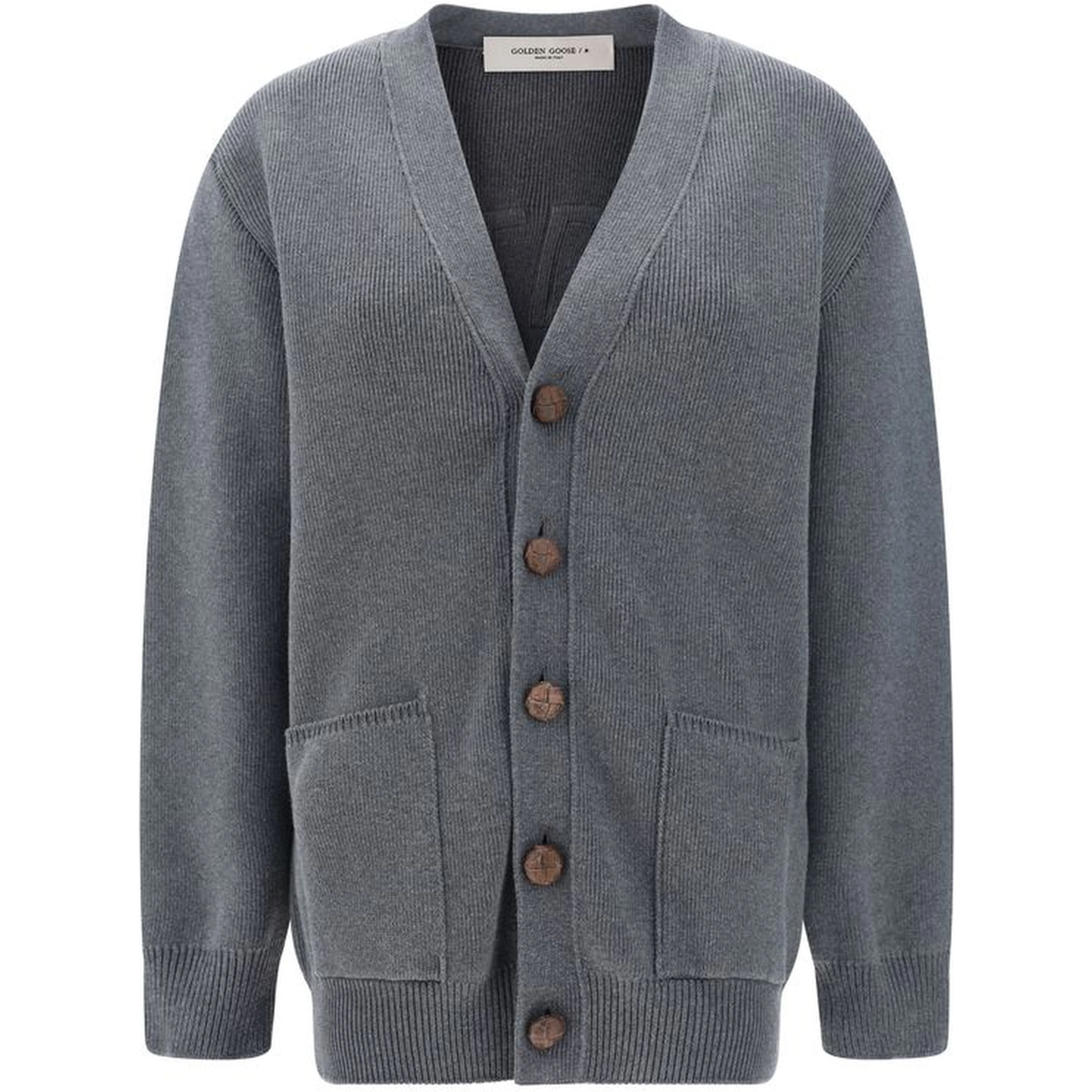 Gray Cotton Cardigan