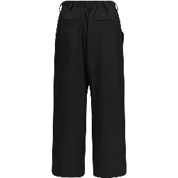 Black Wool Oves Aries Casual Pants