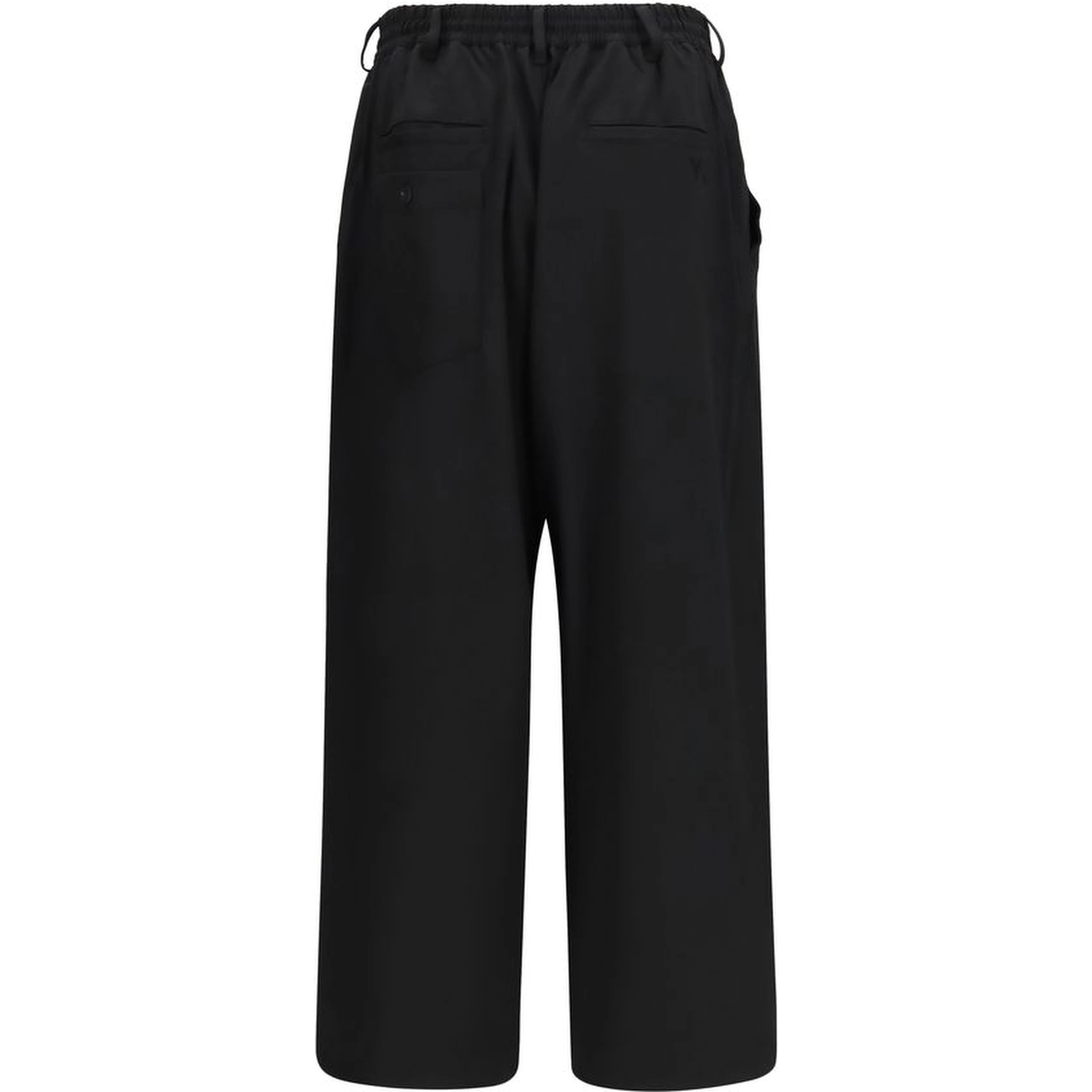 Black Wool Oves Aries Casual Pants