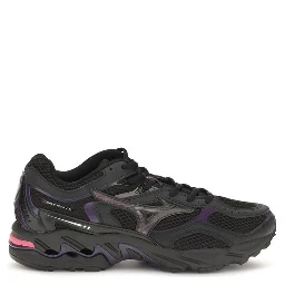 Black Fabric Athletic Sneakers