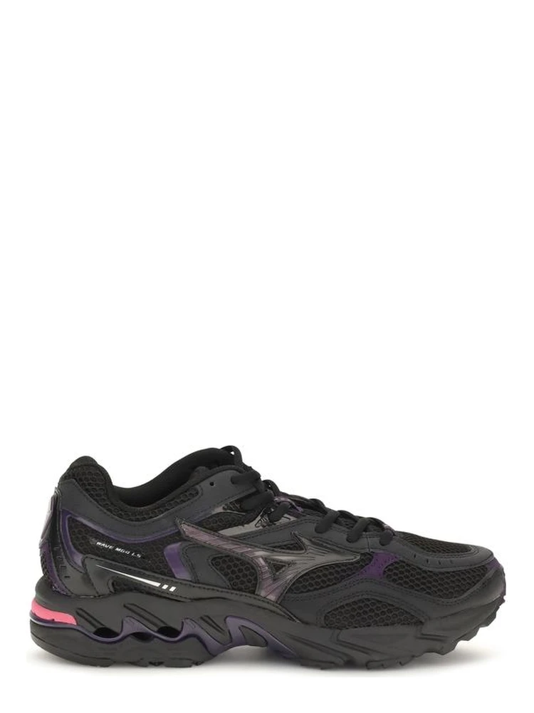Black Fabric Athletic Sneakers