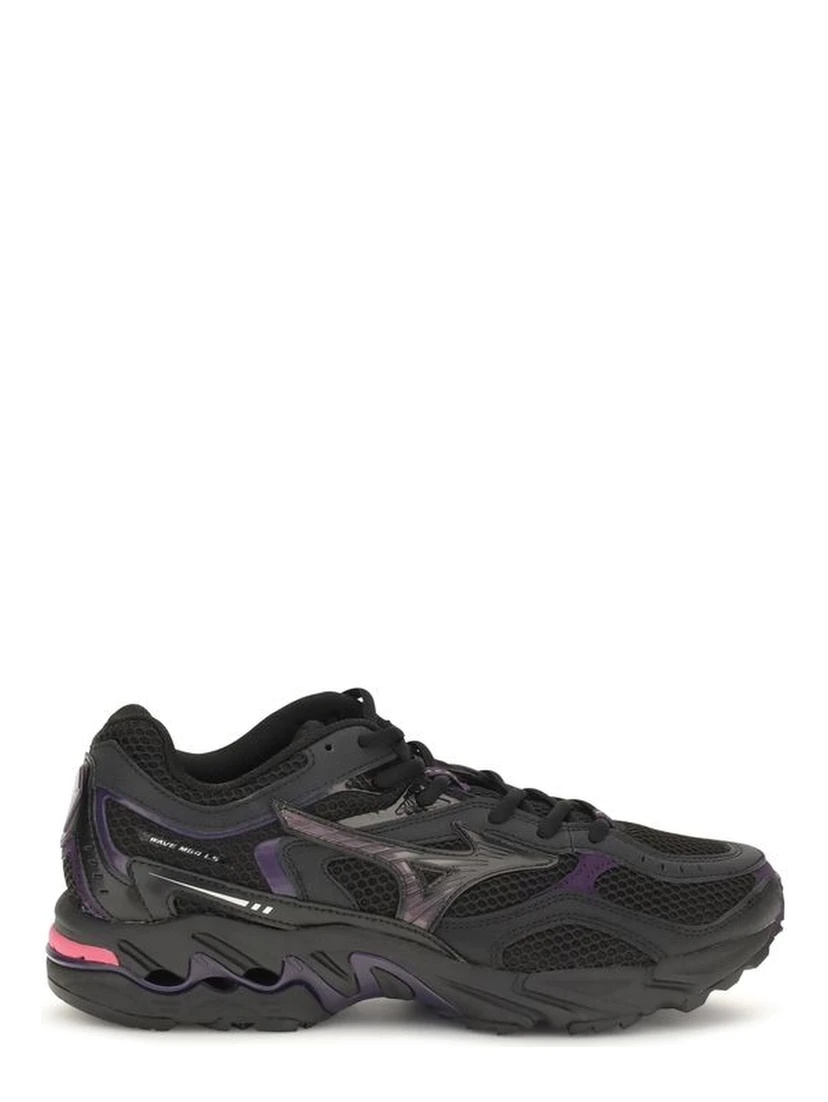 Black Fabric Athletic Sneakers