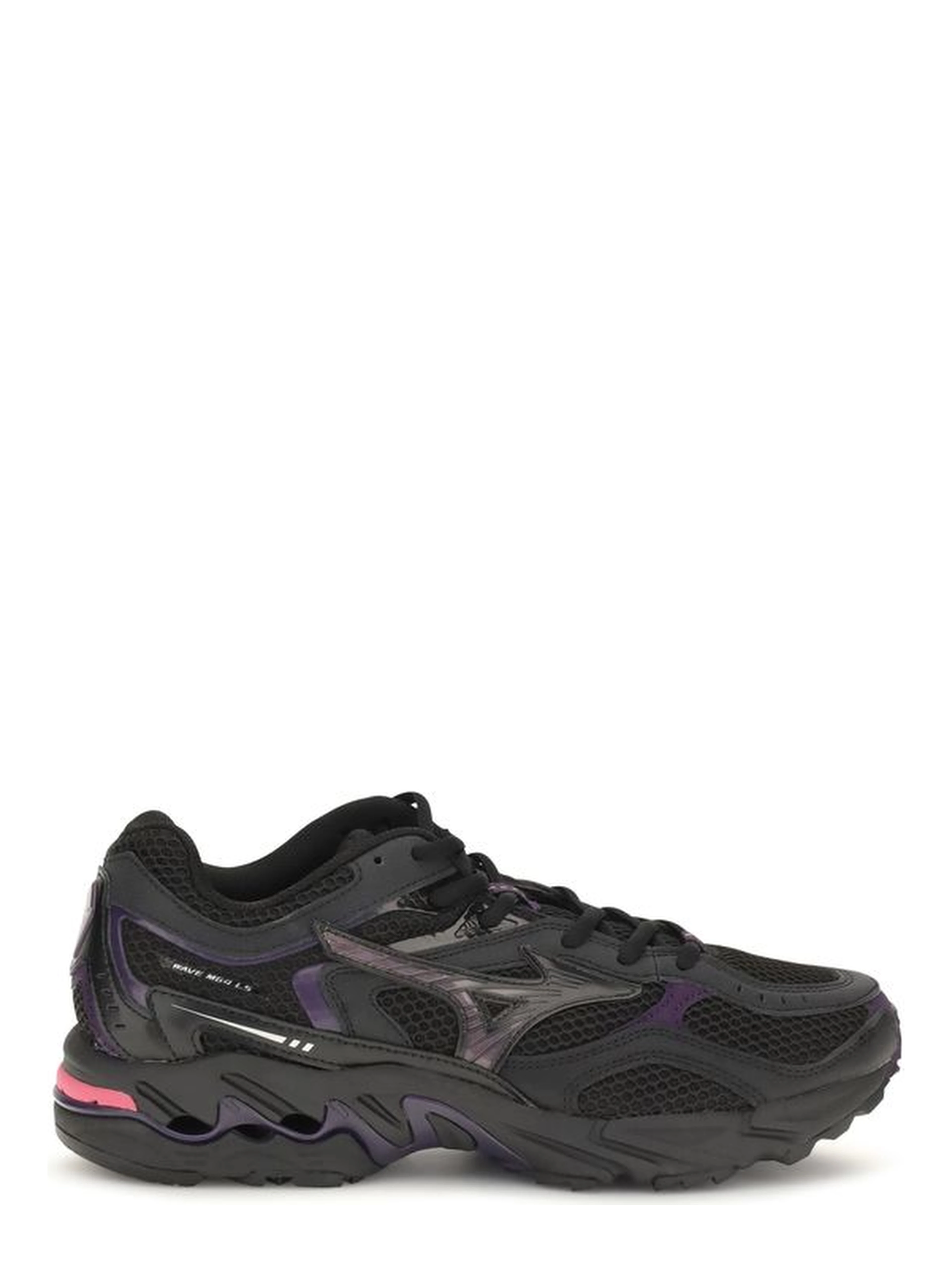 Black Fabric Athletic Sneakers