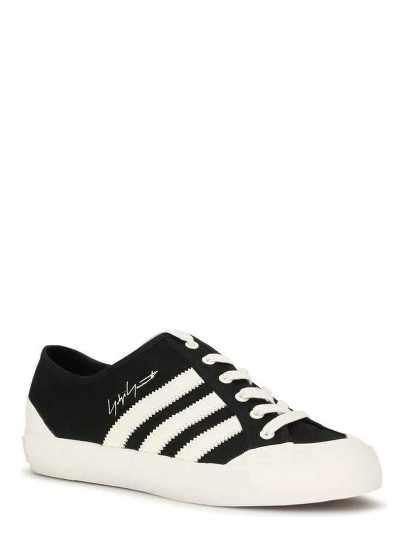 Black Fabric Low Top Sneakers