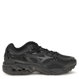 Black Fabric Athletic Sneakers