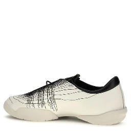 Beige Calf Leather Bos Taurus Sneakers