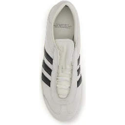 White Calf Leather Bos Taurus Sneakers