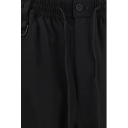 Black Wool Oves Aries Casual Pants