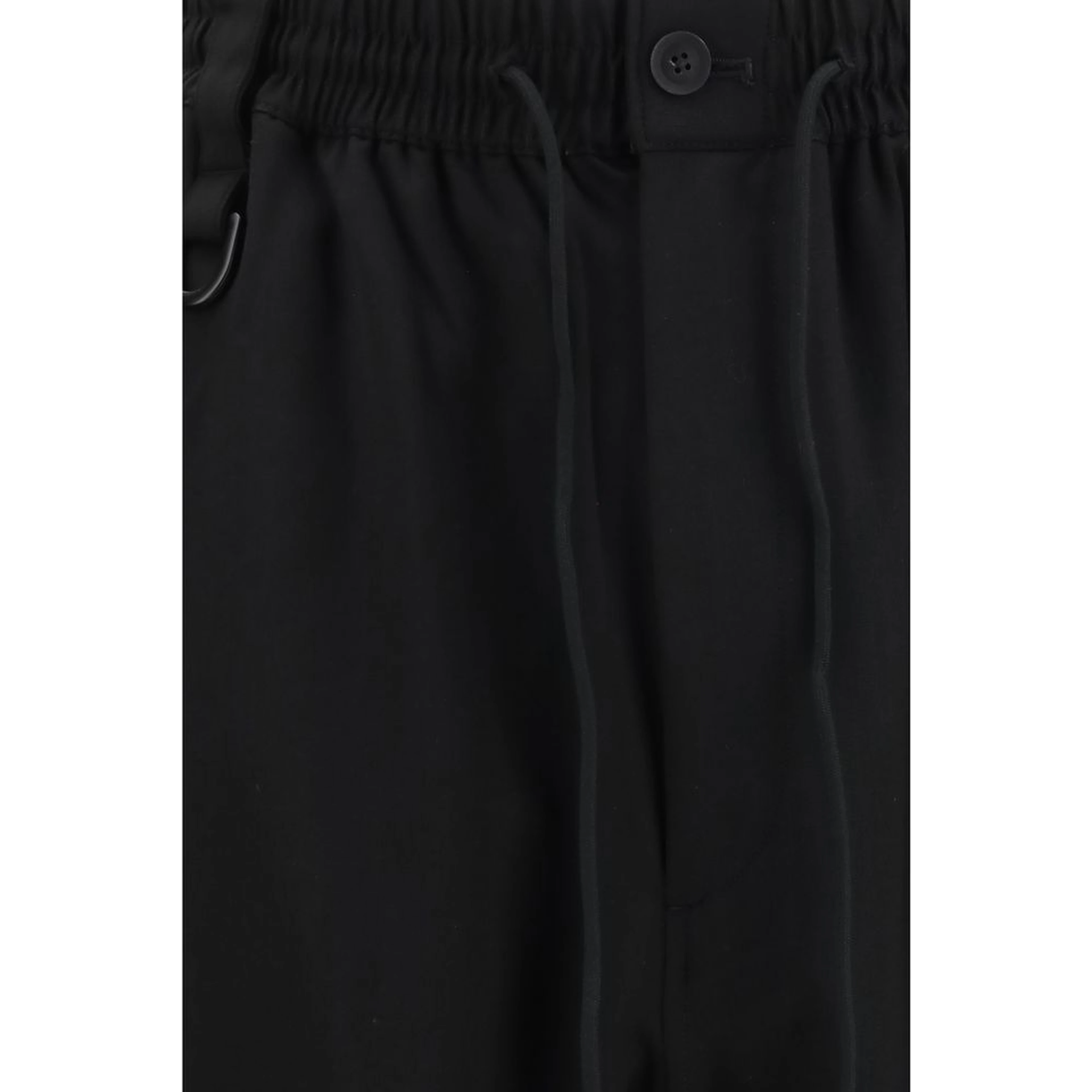 Black Wool Oves Aries Casual Pants