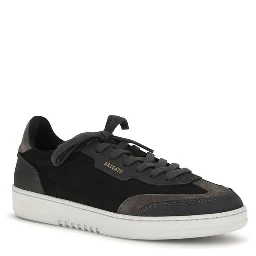 Black Nubuc Leather Athletic Sneakers