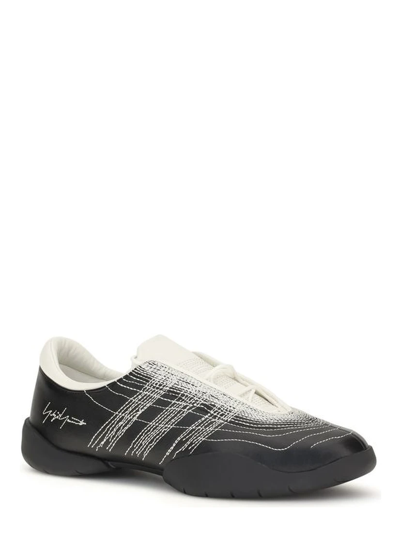 Black Rubber Athletic Sneakers