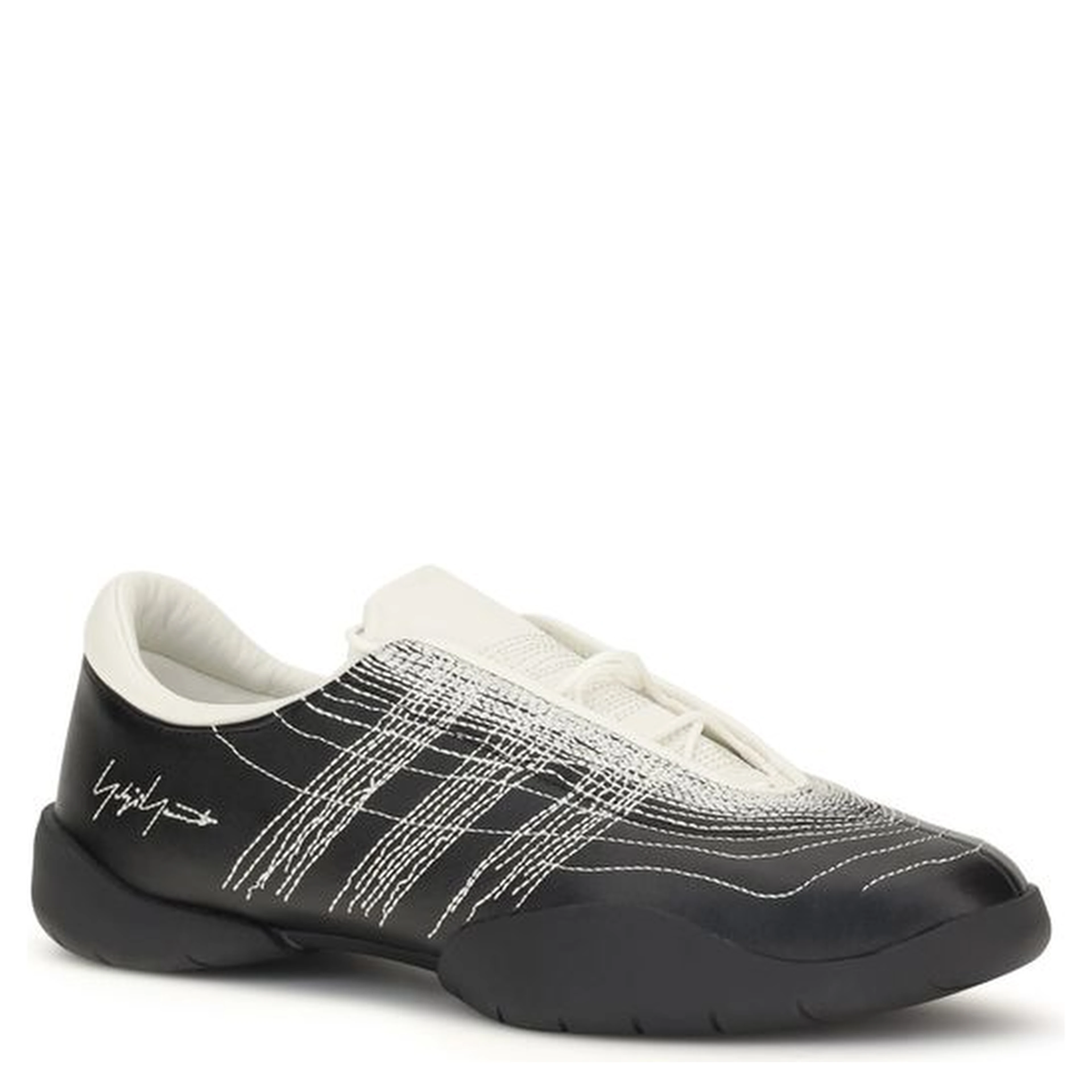 Black Rubber Athletic Sneakers