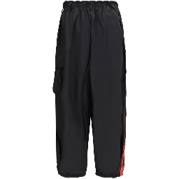 Black Polyamide Cargo Pants