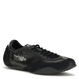 Black Calf Leather Bos Taurus Athletic Sneakers
