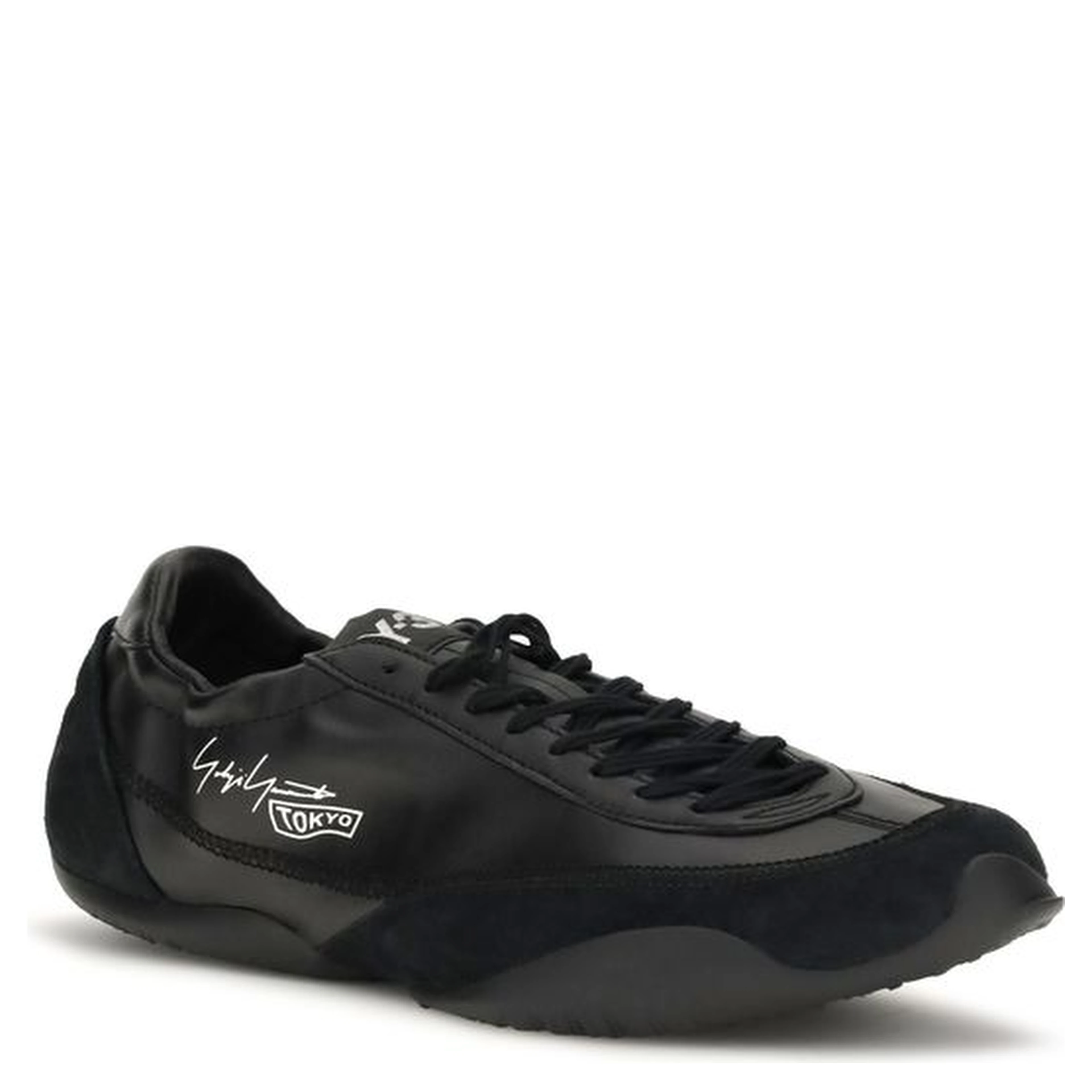 Black Calf Leather Bos Taurus Athletic Sneakers