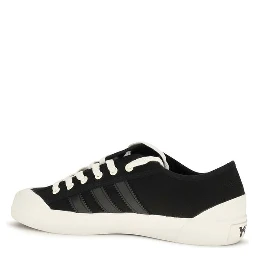 Black Fabric Low Top Sneakers