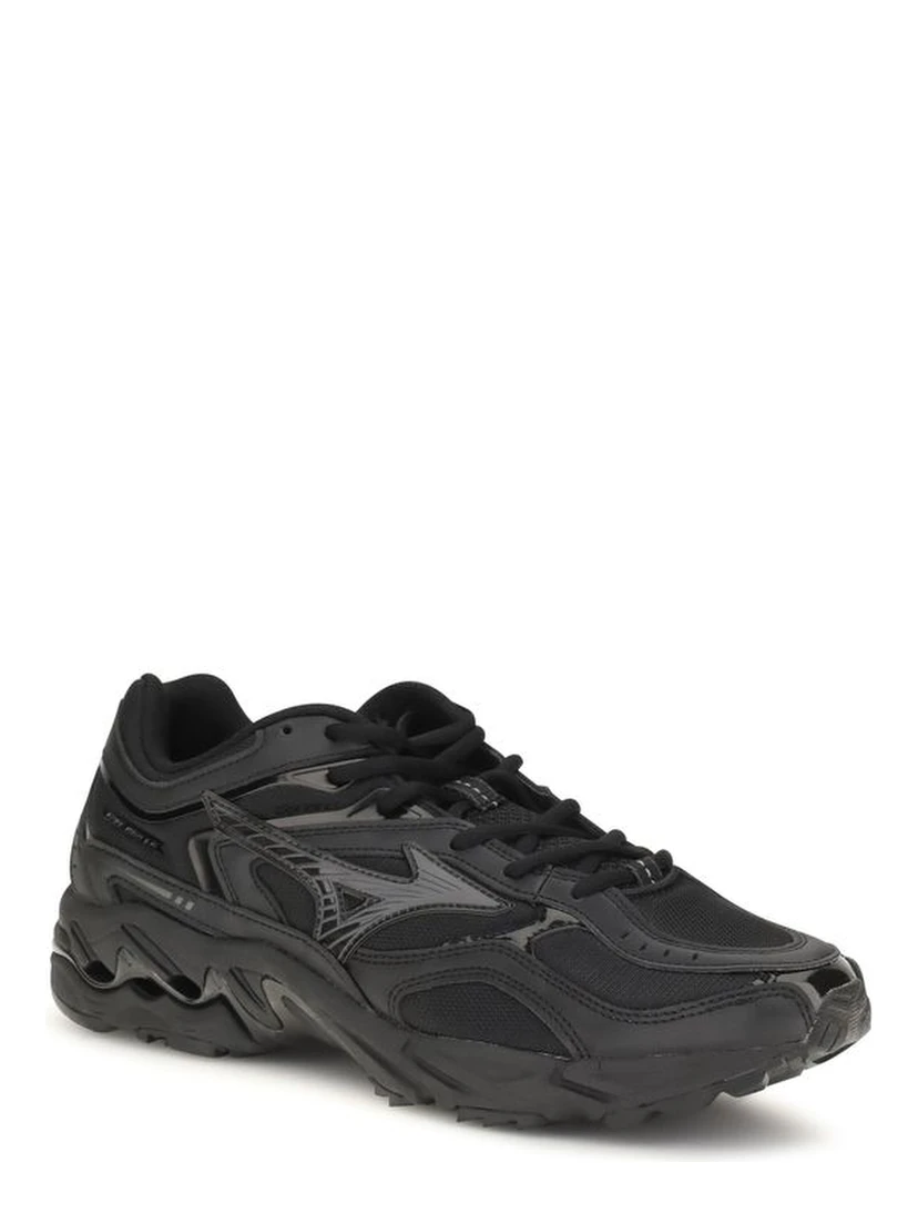 Black Fabric Athletic Sneakers