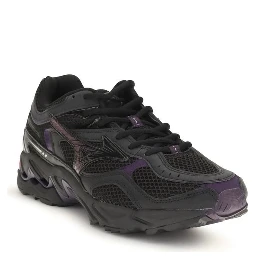 Black Fabric Athletic Sneakers