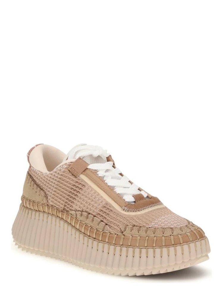Beige Nylon Athletic Sneakers alternative