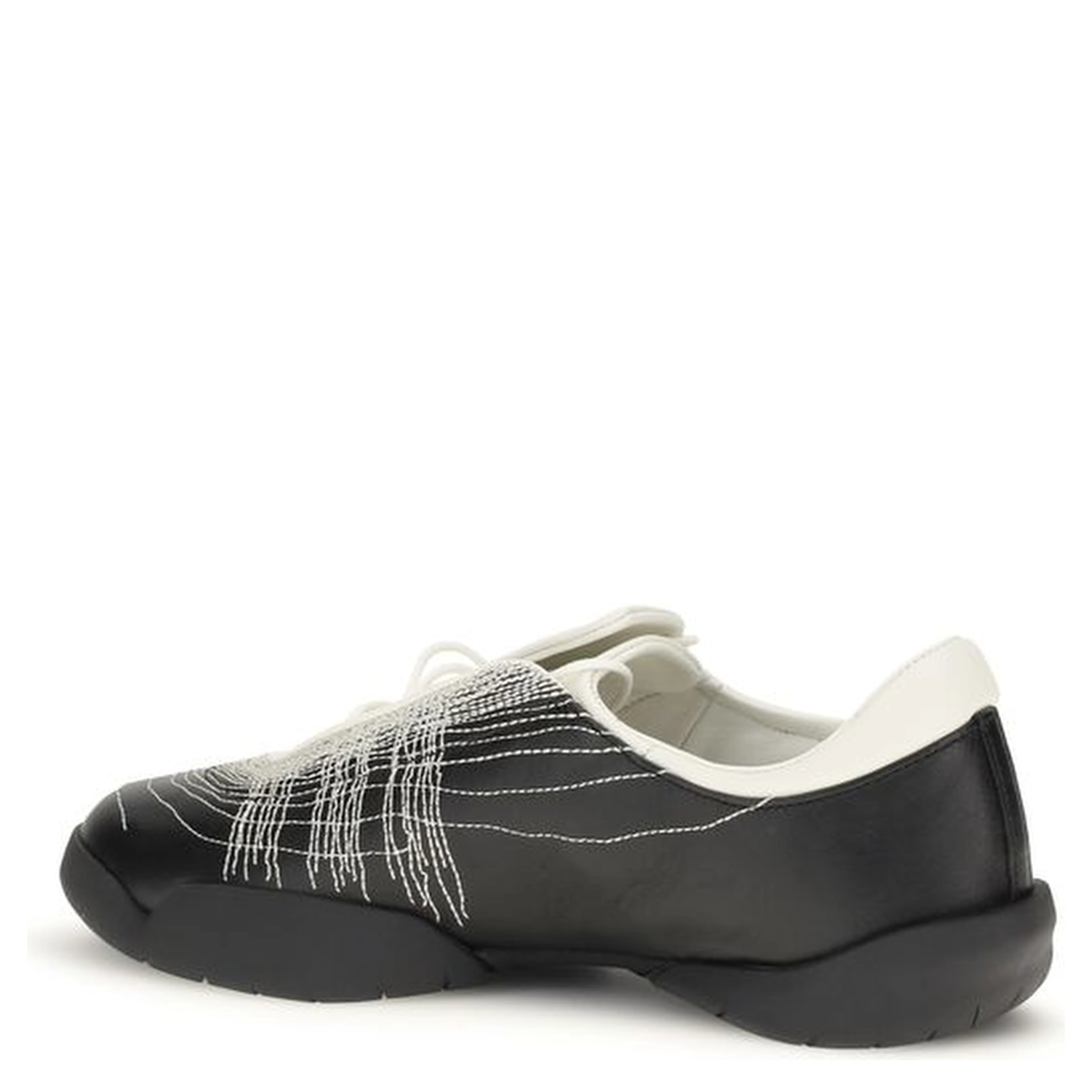 Black Rubber Athletic Sneakers