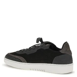 Black Nubuc Leather Athletic Sneakers