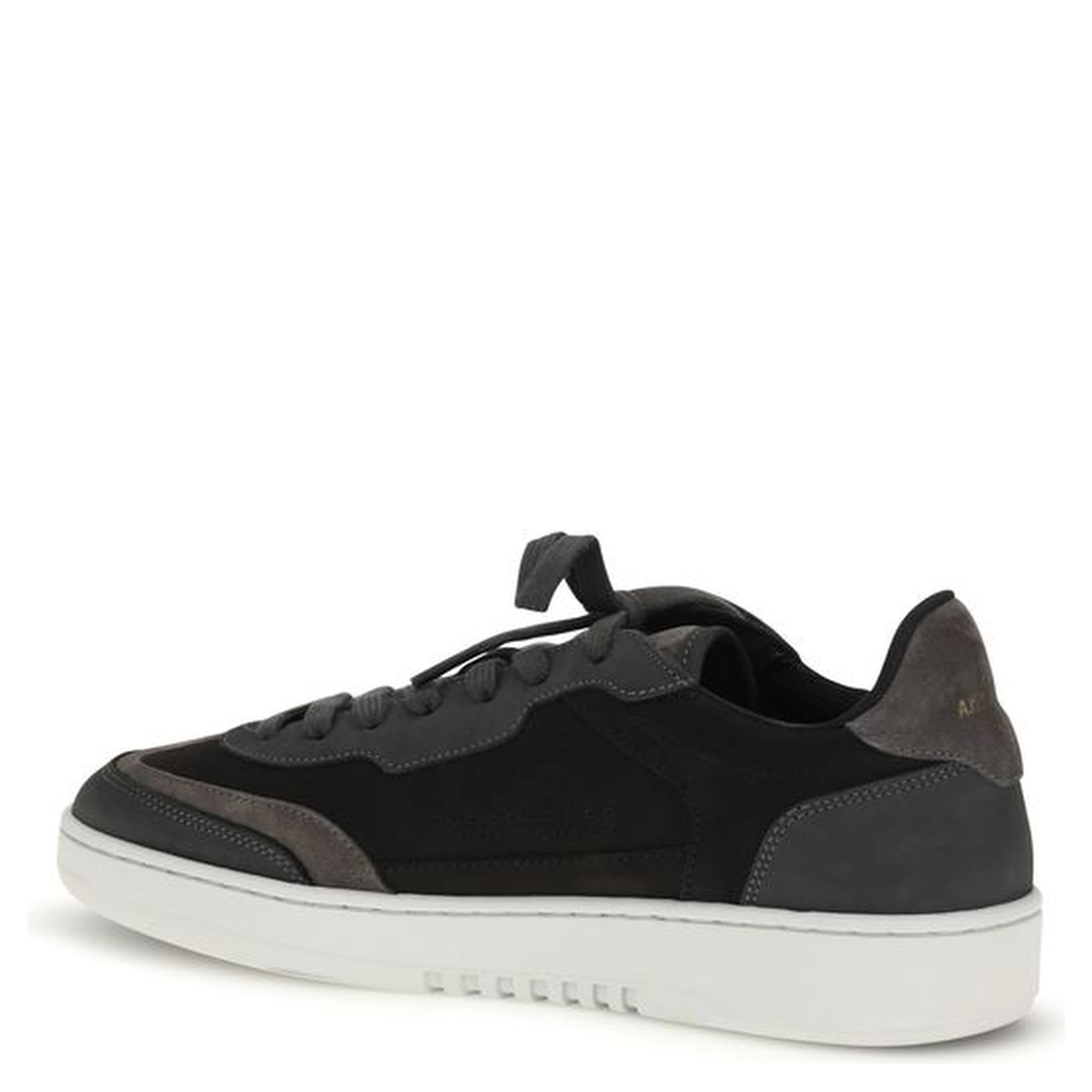 Black Nubuc Leather Athletic Sneakers