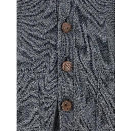 Gray Cotton Cardigan