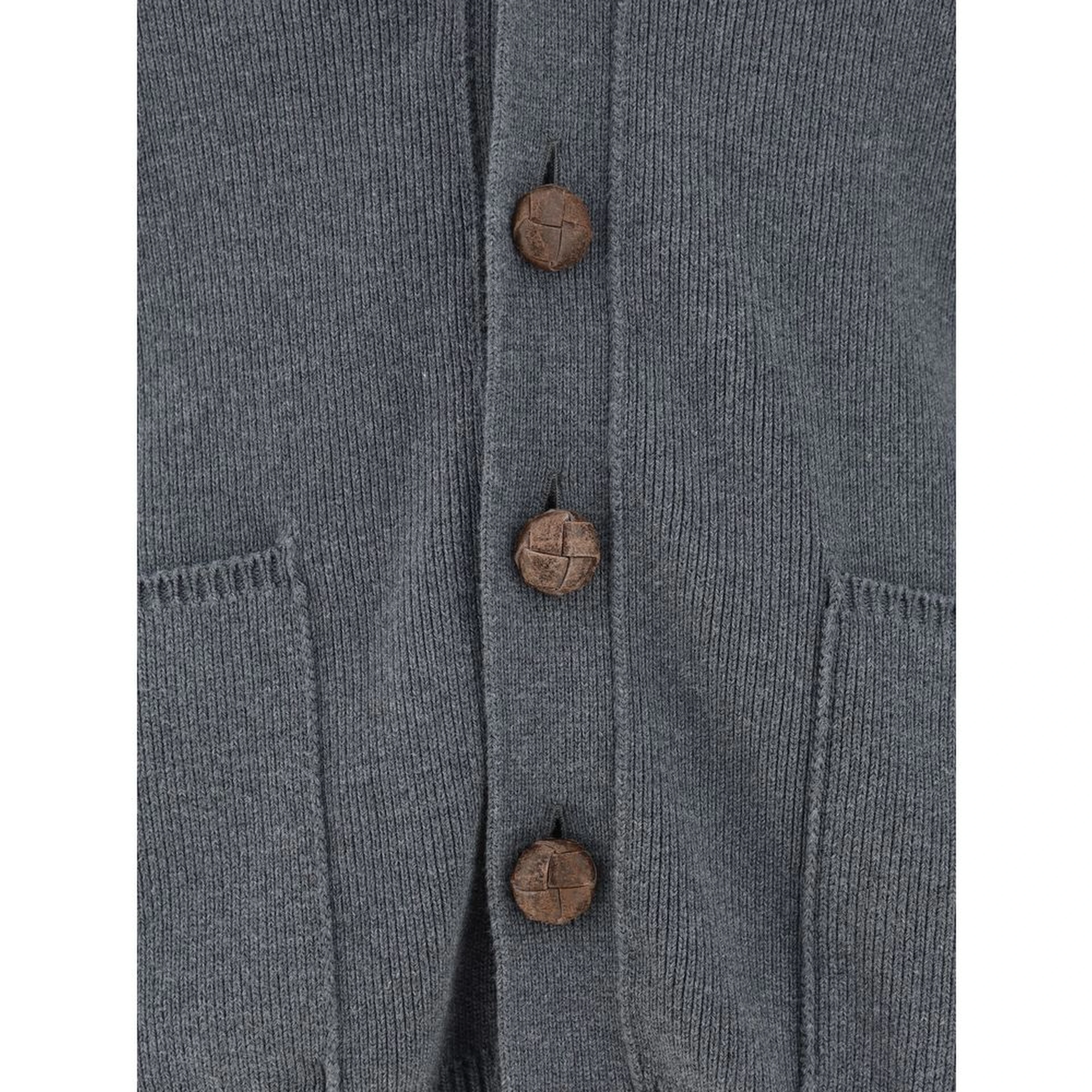 Gray Cotton Cardigan