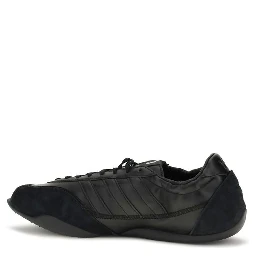 Black Calf Leather Bos Taurus Athletic Sneakers