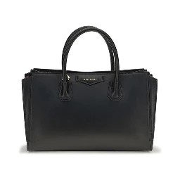 Black Calf Leather Bos Taurus Handbag