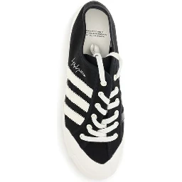 Black Fabric Low Top Sneakers