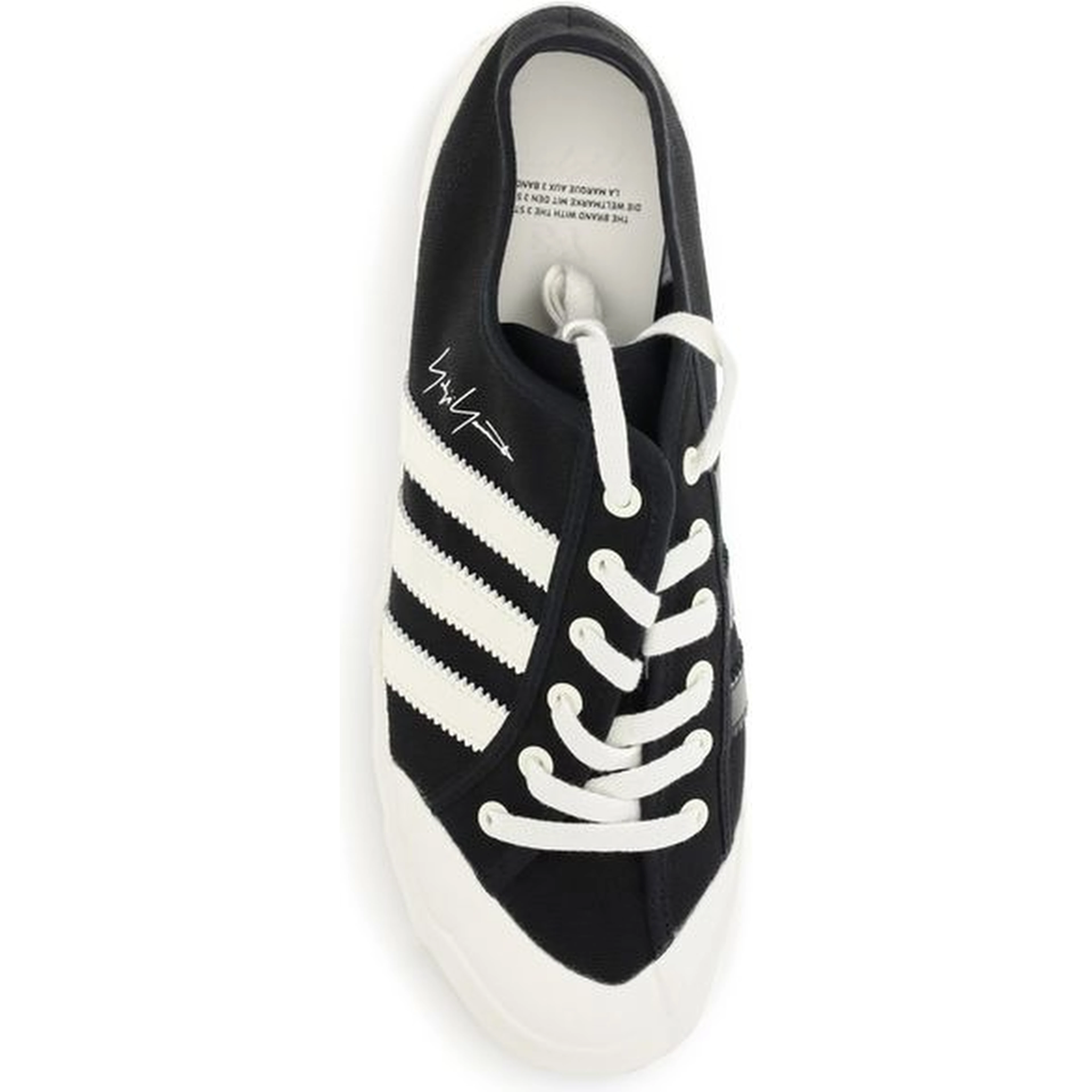 Black Fabric Low Top Sneakers