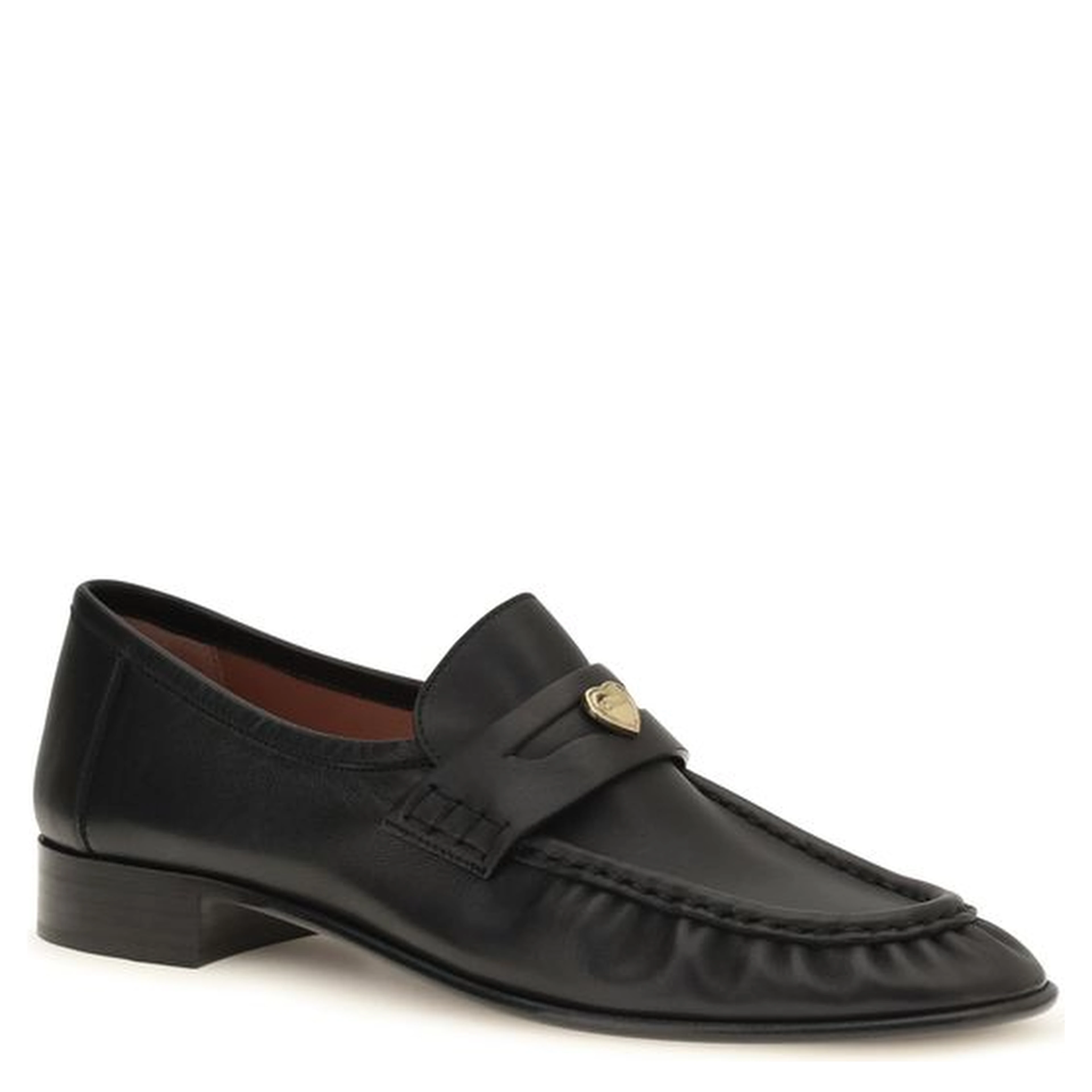Black Calf Leather Bos Taurus Slip-On Loafers