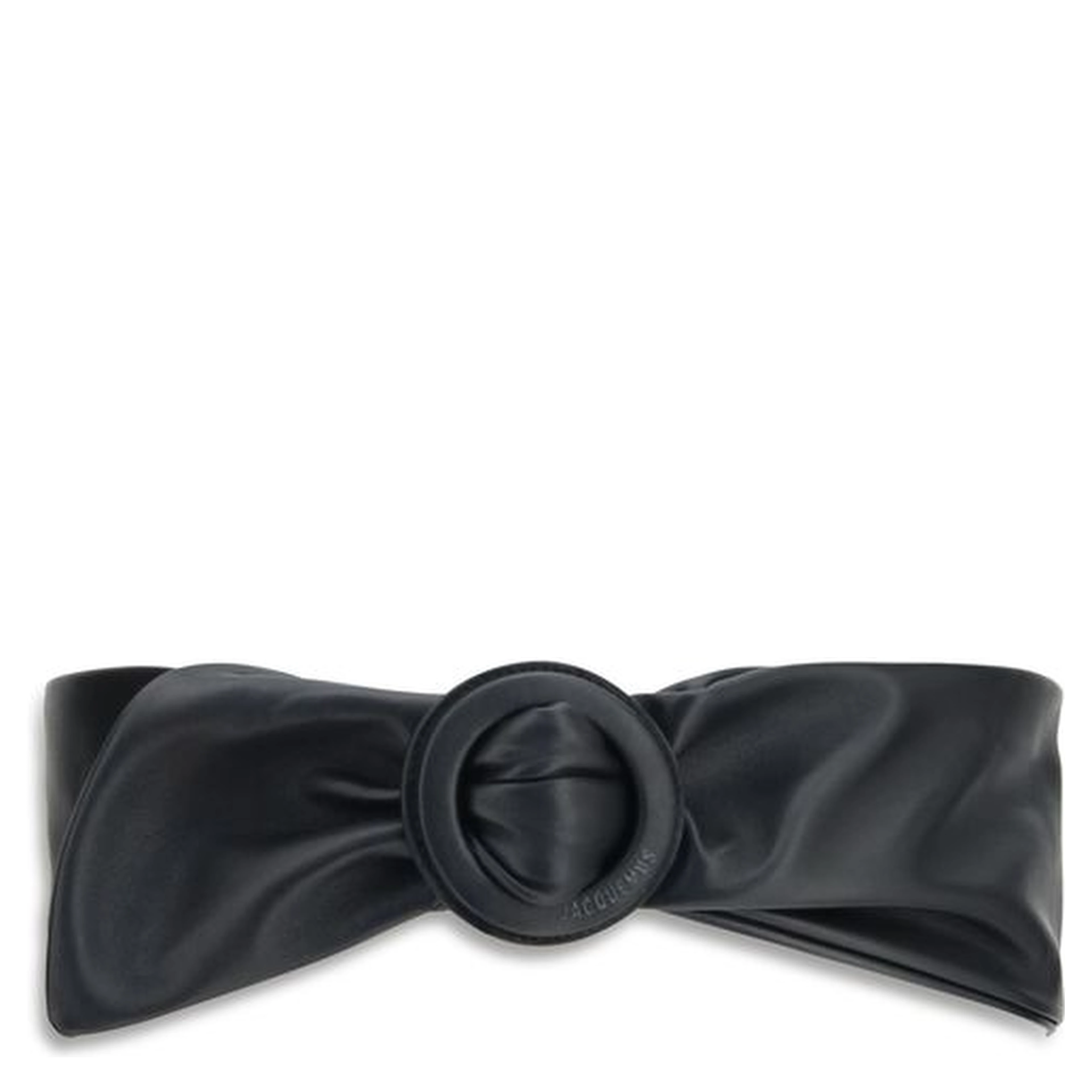 Black Calf Leather Bos Taurus High-Waist Belt