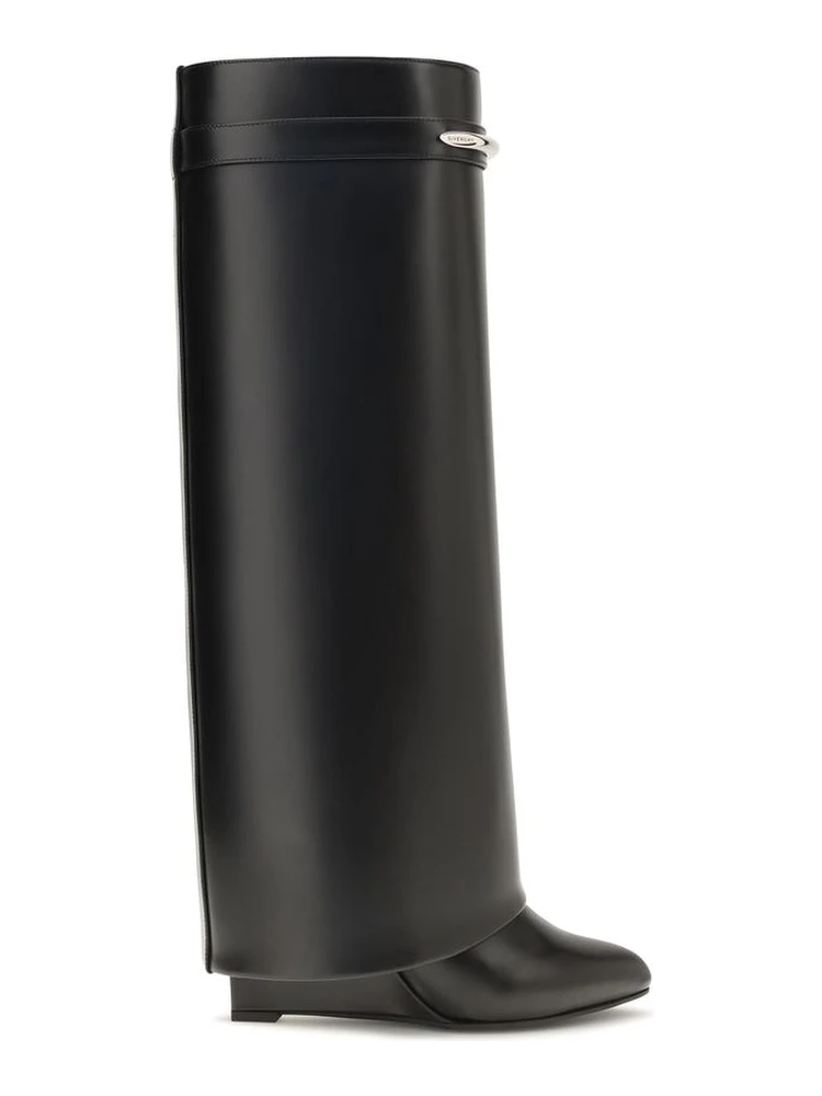 Black Calf Leather Bos Taurus Boots