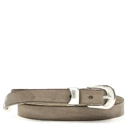 Brown Calf Leather Bos Taurus Thin Belt