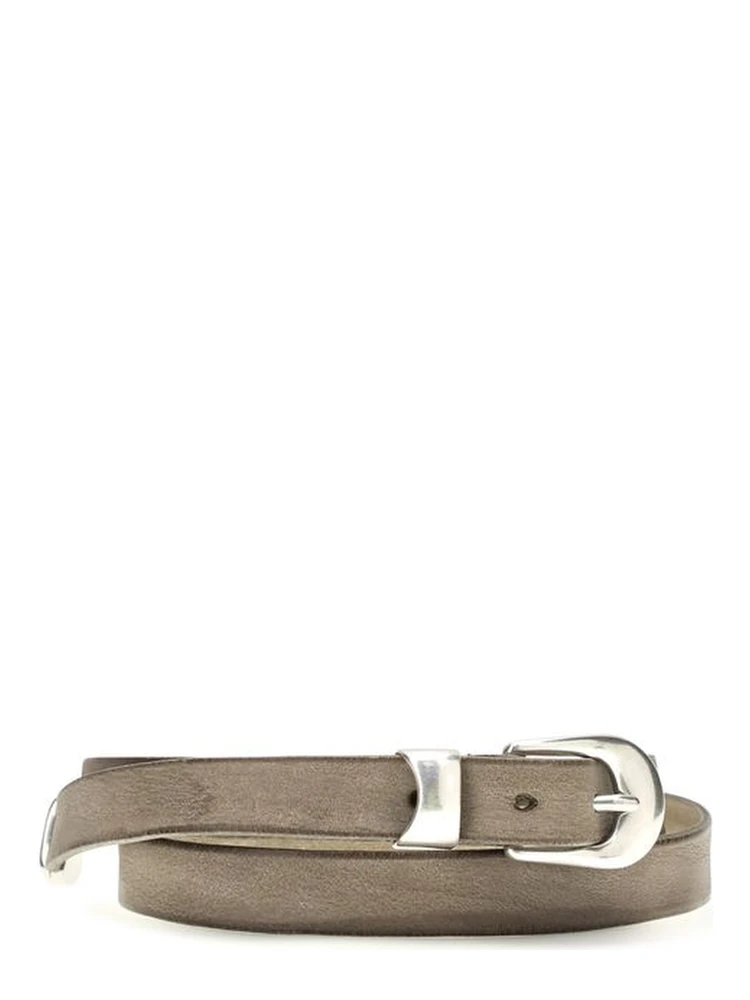 Brown Calf Leather Bos Taurus Thin Belt