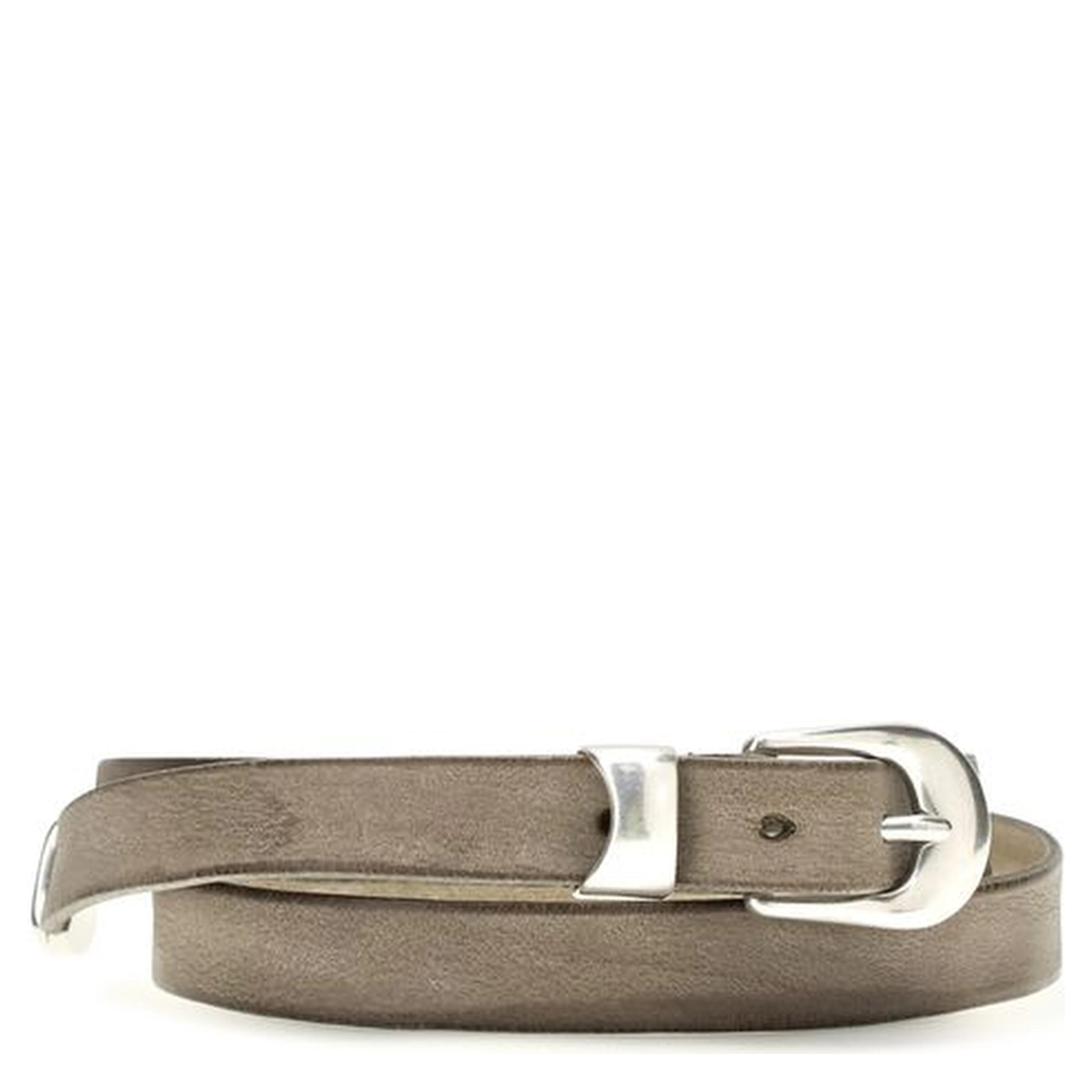 Brown Calf Leather Bos Taurus Thin Belt