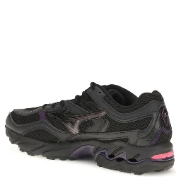 Black Fabric Athletic Sneakers