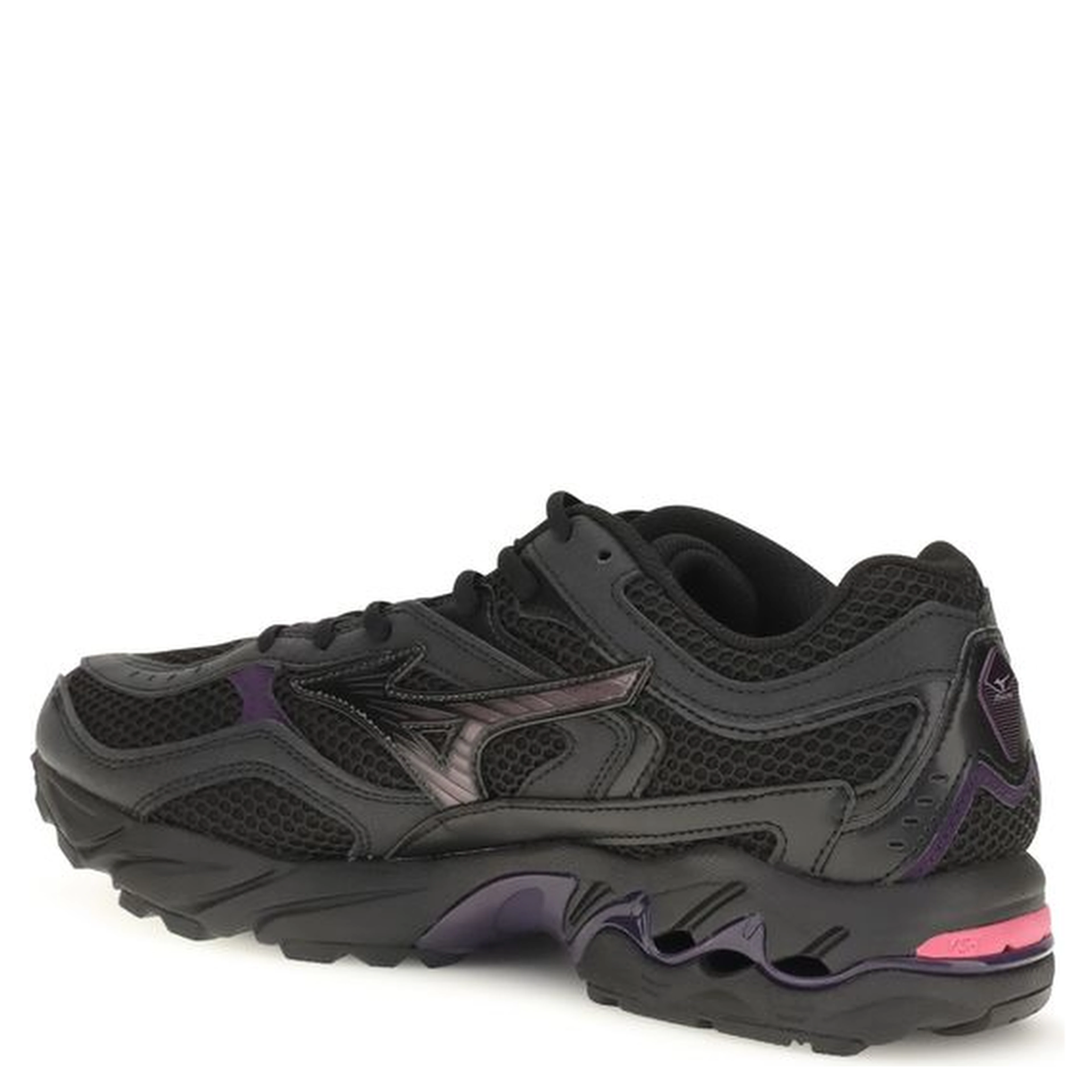 Black Fabric Athletic Sneakers