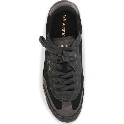 Black Nubuc Leather Athletic Sneakers