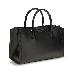 Black Calf Leather Bos Taurus Handbag