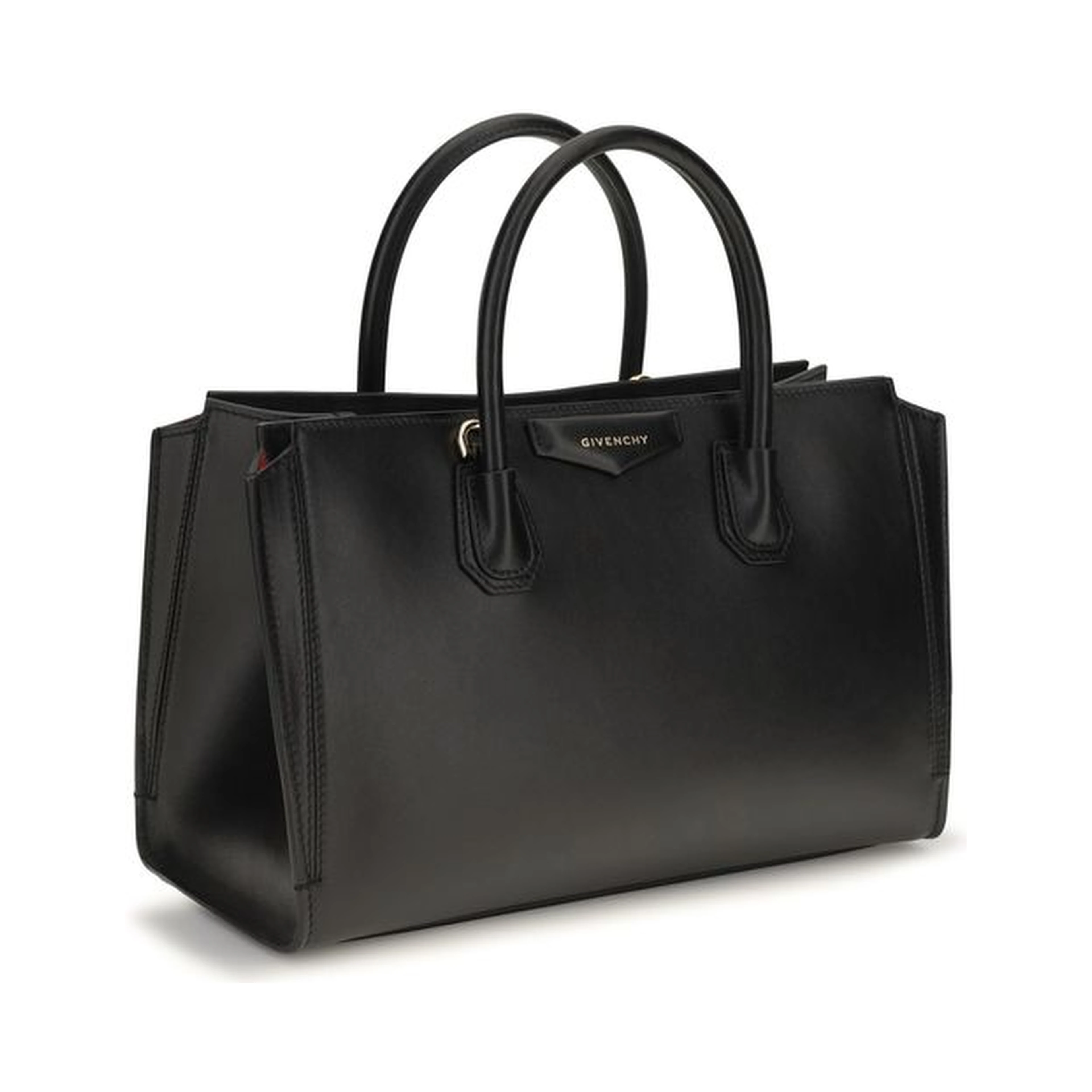 Black Calf Leather Bos Taurus Handbag