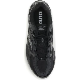 Black Fabric Athletic Sneakers