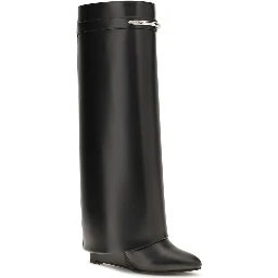 Black Calf Leather Bos Taurus Boots