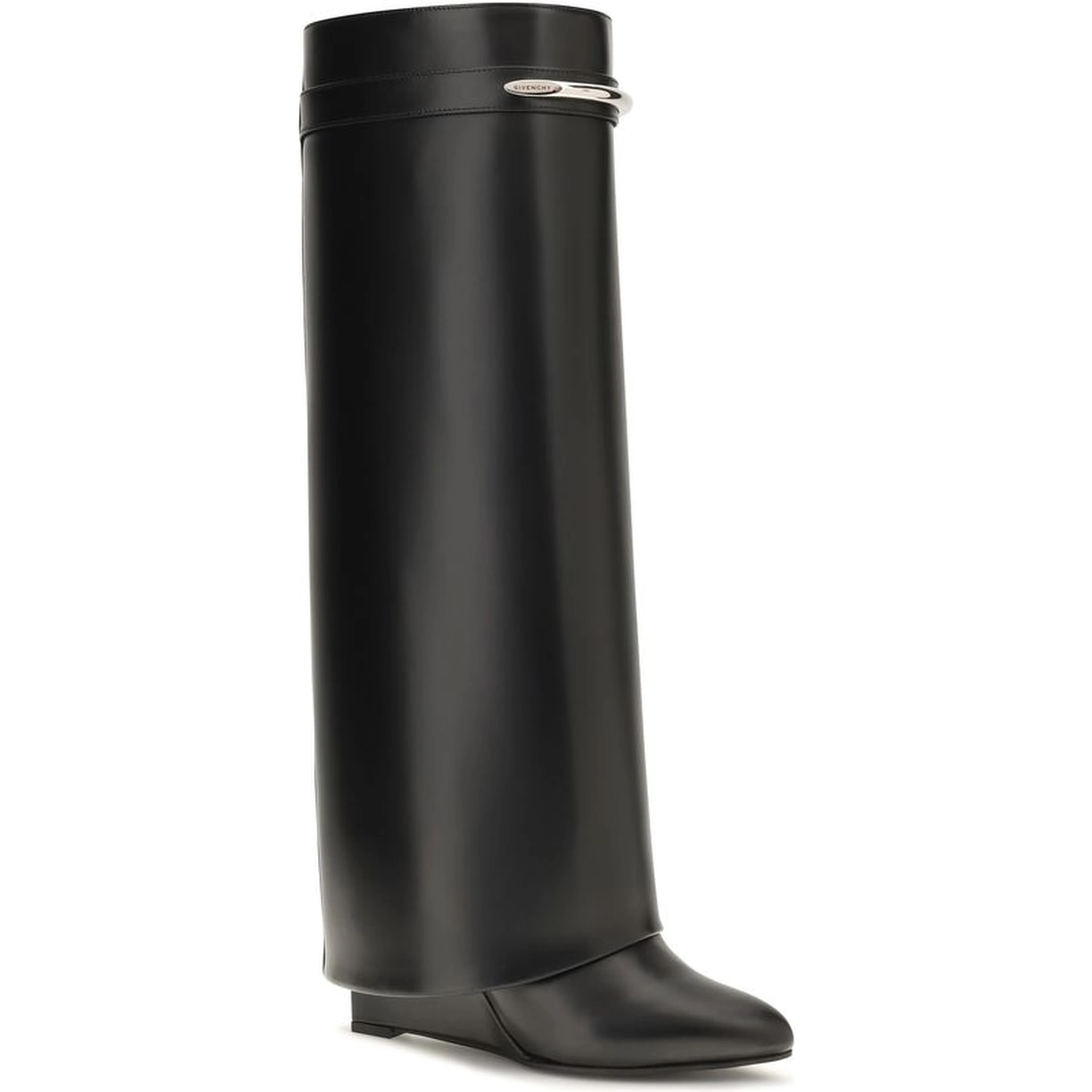 Black Calf Leather Bos Taurus Boots